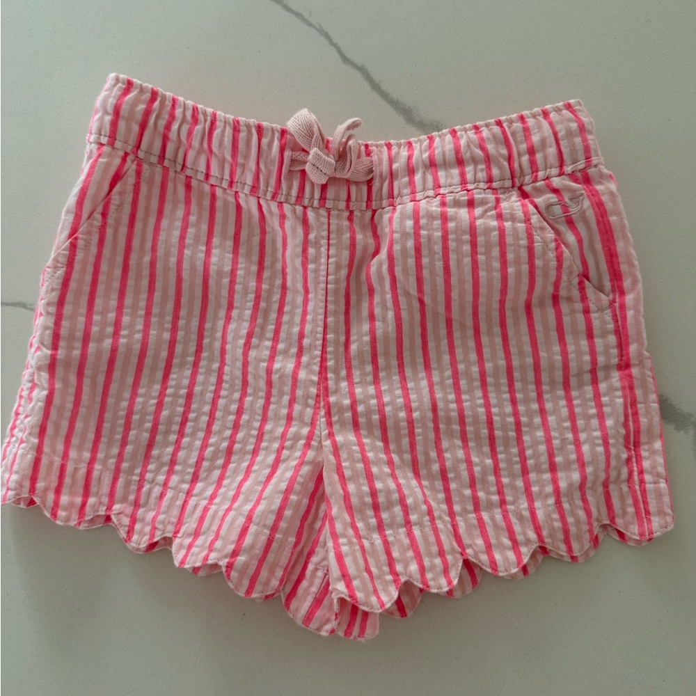 Vineyard Vines Pink and White Striped Shorts